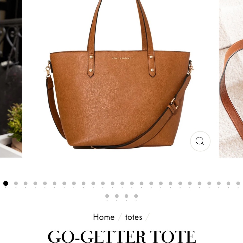 Poppy & Peonies Brown Saffiano Tote with Versatile Design